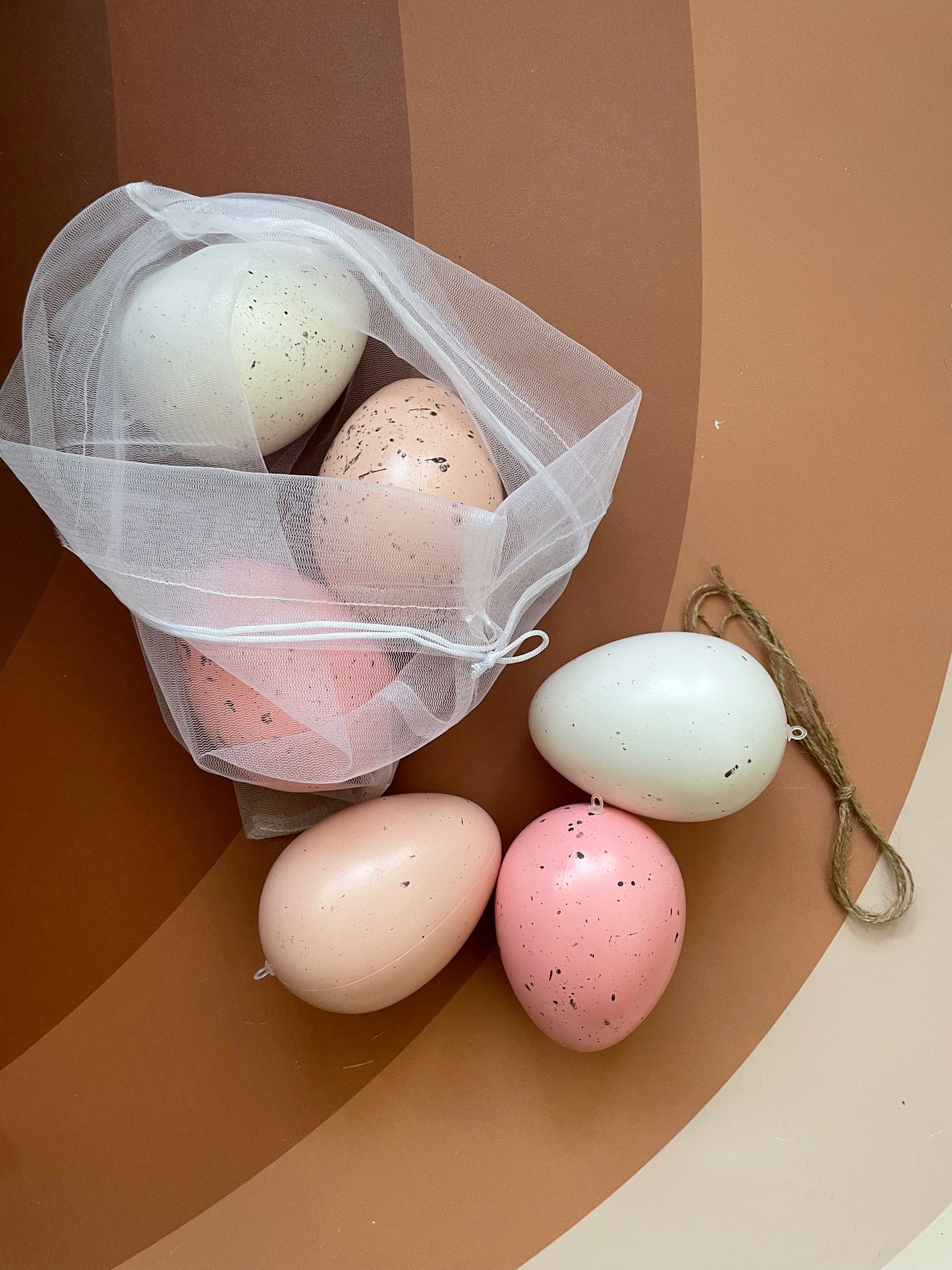 Jumbo Eggs – set of 6 in a carry bag - Rosa
