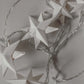LED paper star fairy-lights 10 pcs, battery operated
