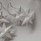 LED paper star fairy-lights 10 pcs, battery operated