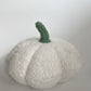 Pumpkin Shaped Pillow - Sherpa White 20cm