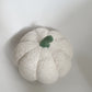 Pumpkin Shaped Pillow - Sherpa White 20cm