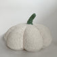 Pumpkin Shaped Pillow - Sherpa White 20cm