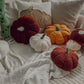 Pumpkin Shaped Pillow - Sherpa Brown 20cm