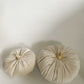 Velour Pumpkins Set of 2 - Beige