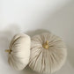 Velour Pumpkins Set of 2 - Beige