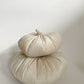 Velour Pumpkins Set of 2 - Beige