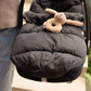 Footmuff group 0+ 3/5 points Puffed - Black