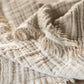 Blanket Cradle Fringe - Olive Green/Ivory - GOTS