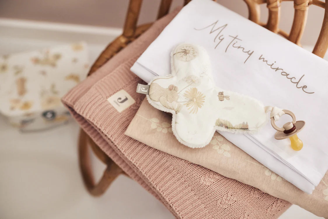 Baby Blanket Grain Knit - Wild Rose