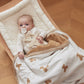Blanket Cradle double sided, Jersey/Fleece Teddy Bear - 75x100 cm