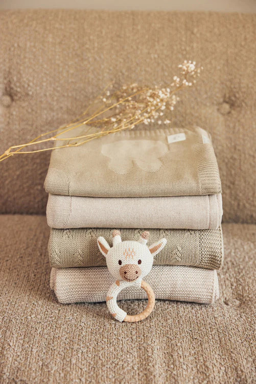 Blanket Cot 100x150cm Miffy - Olive Green