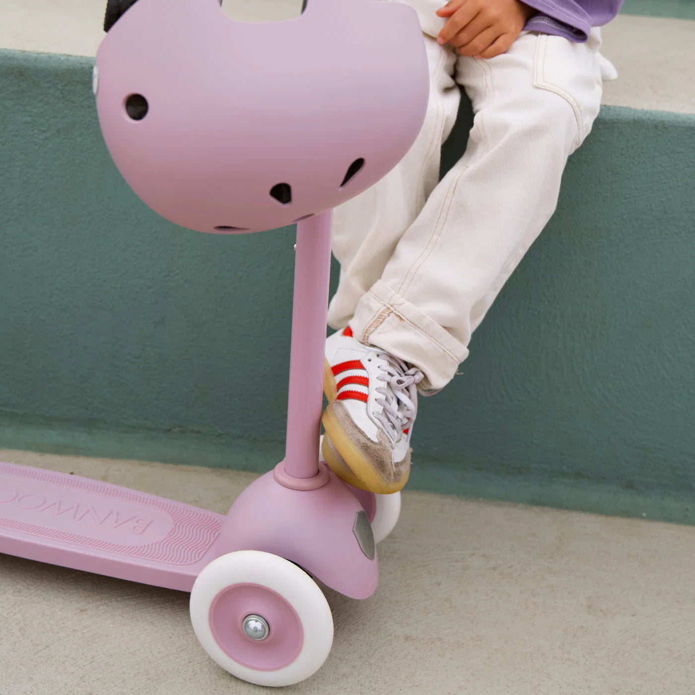Eco Scooter with Pin & Ride basket - Lavander