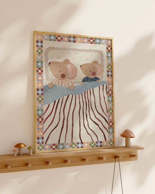Sweet Dreams - Mice Art Print