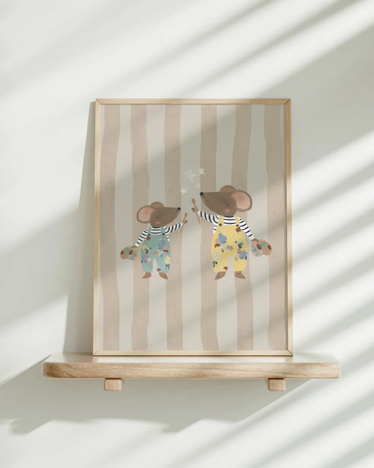 The Art Team - Mice Art Print