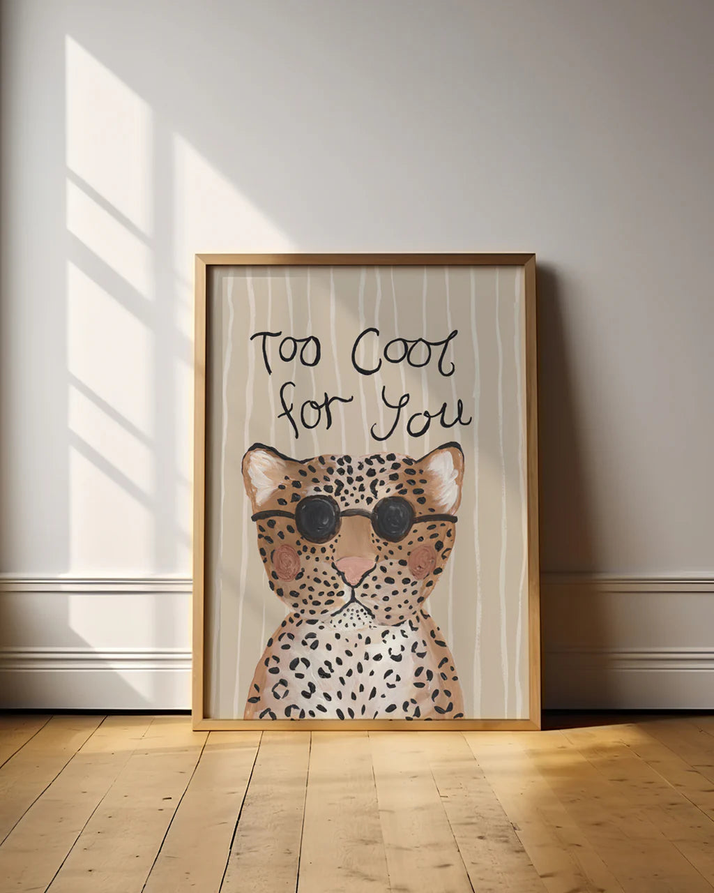 Too Cool - Leopard Art Print