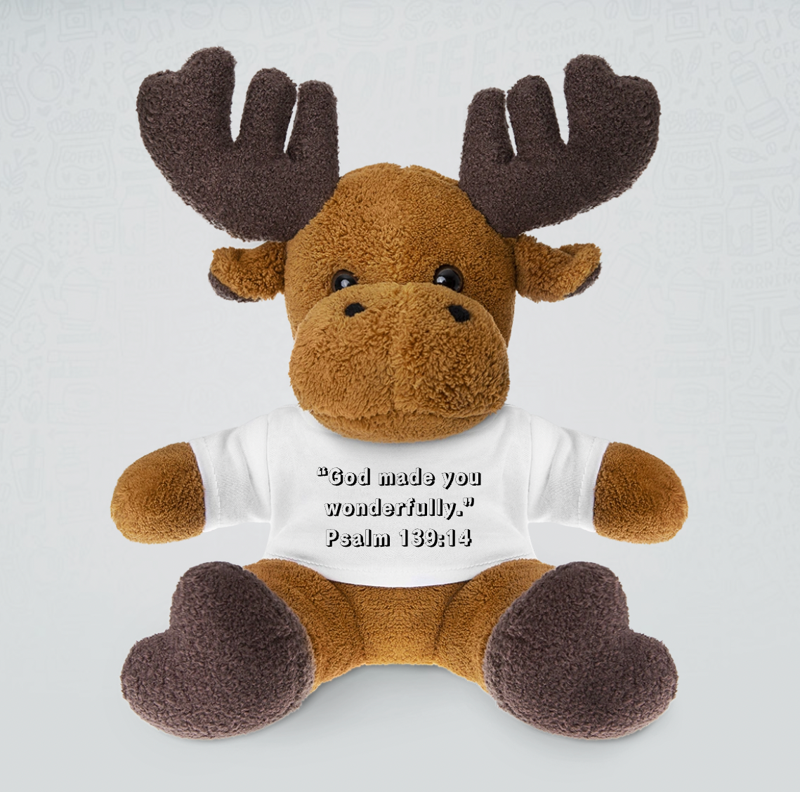 Personalized Plush Moose – With Printable T-Shirt