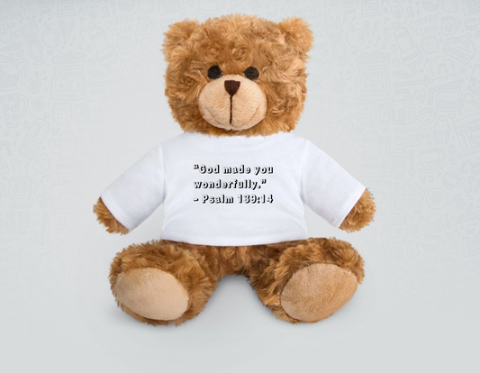 Personalized Plush Teddy Bear – With Printable T-Shirt