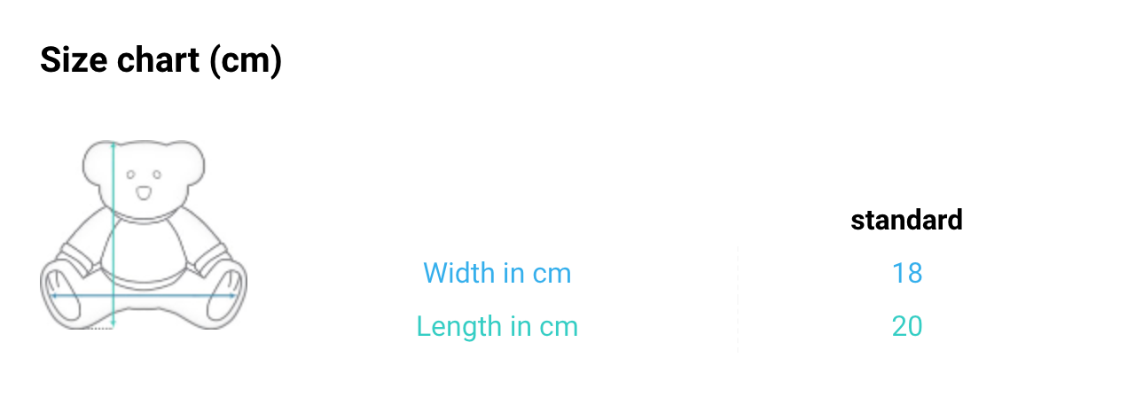 Personalized Plush Teddy Bear – With Printable T-Shirt