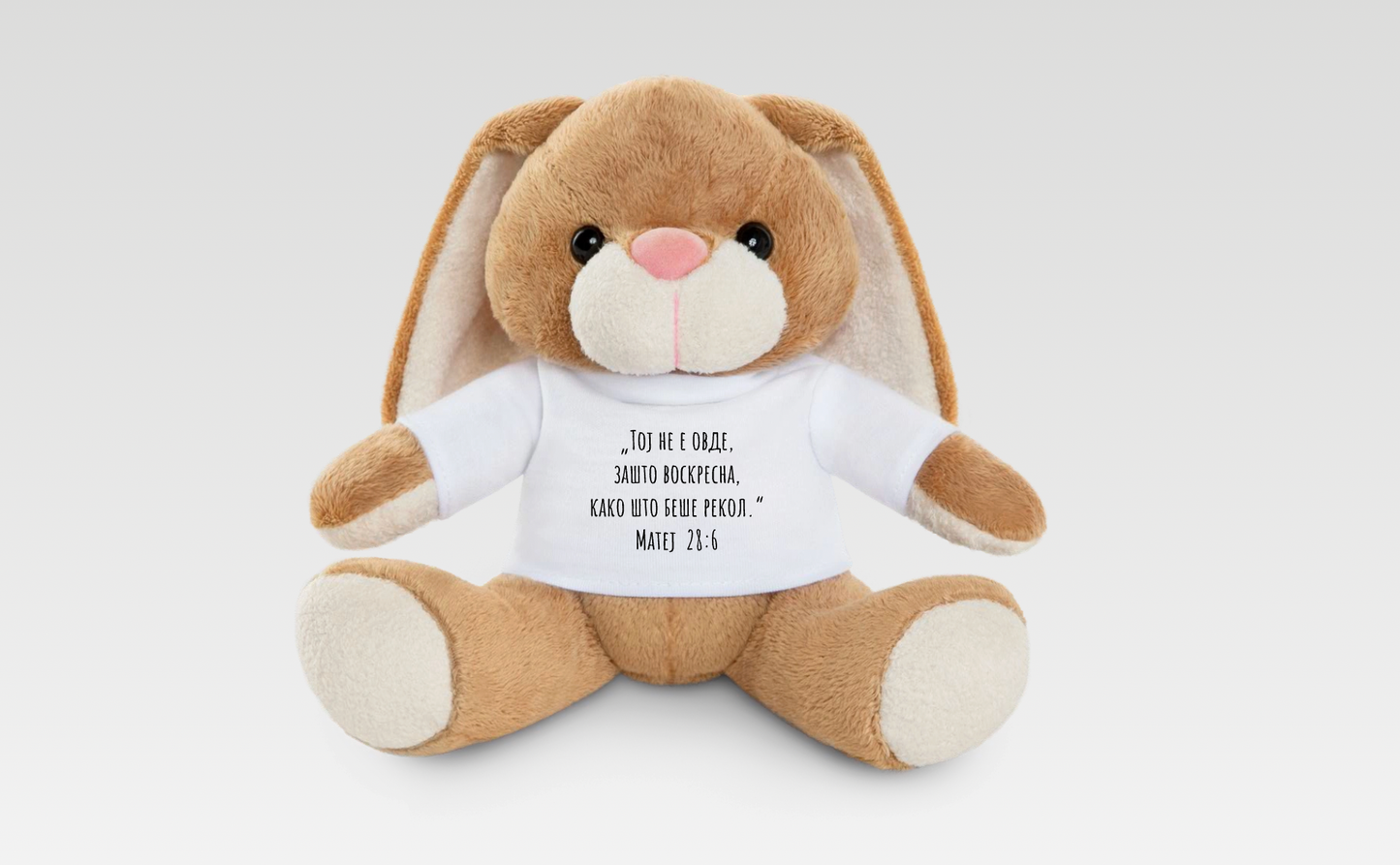 Personalized Plush Bunny – With Printable T-Shirt