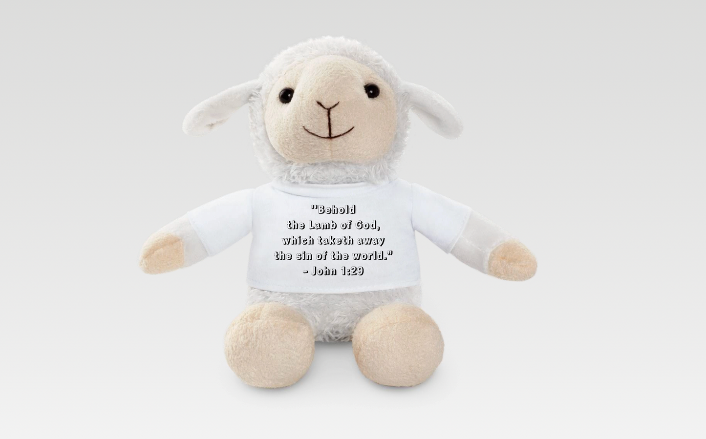 Personalized Plush Lamb – With Printable T-Shirt