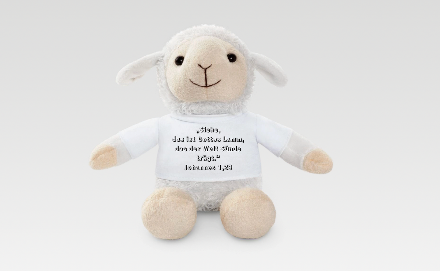 Personalized Plush Lamb – With Printable T-Shirt