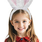 Bunny Ears Plush Headband - Pink