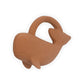 Theeting Ring Rubber Whale - Caramel