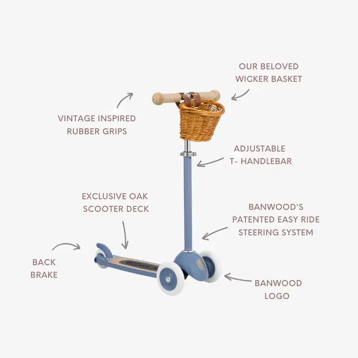 Scooter 3-wheel - Vintage Blue