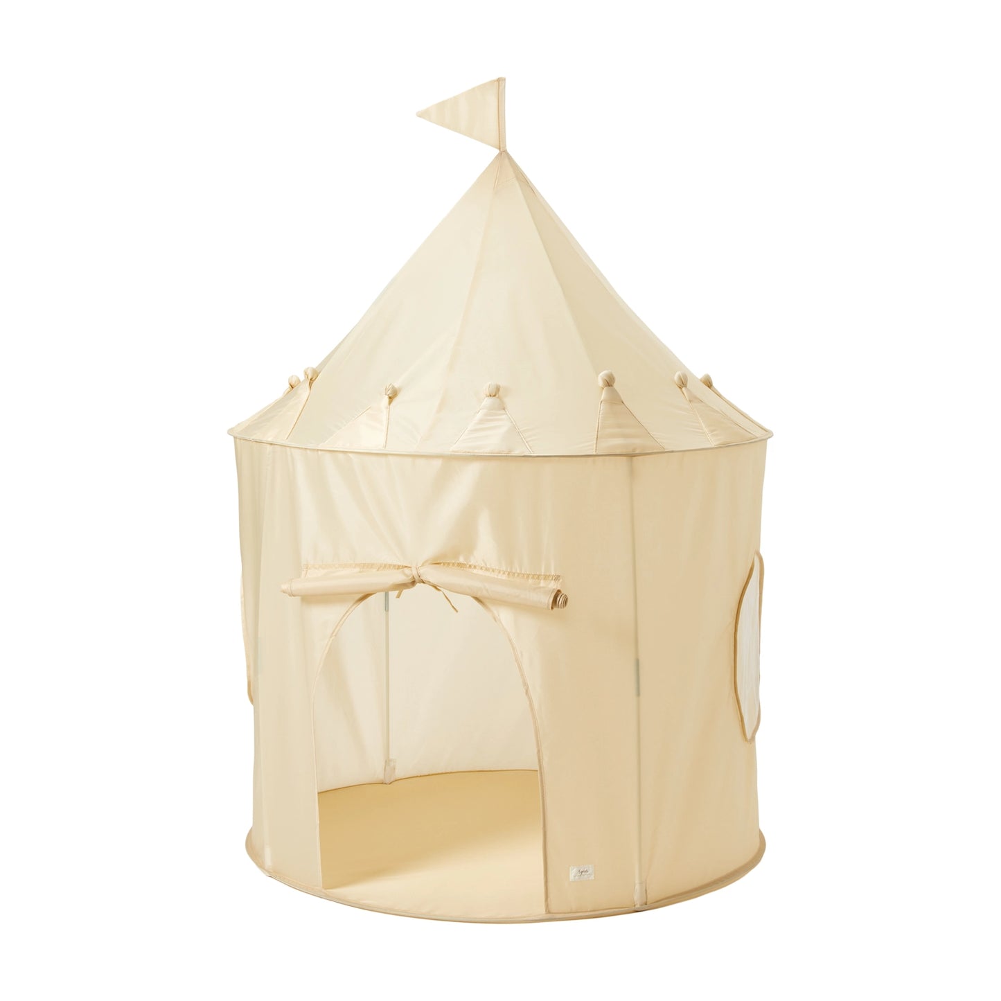 Recycled Fabric Play Tent Castle - Beige