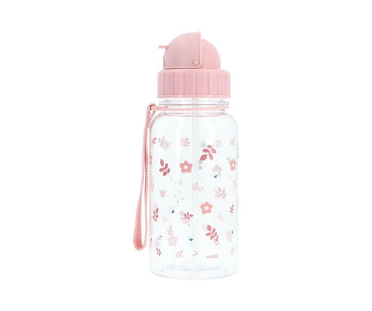 Leaves Pink Plastic Bottle