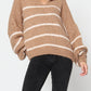 Knitwear Collection WS25 - Striped open collar sweater