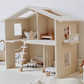 Wooden Dollhouse with furniture