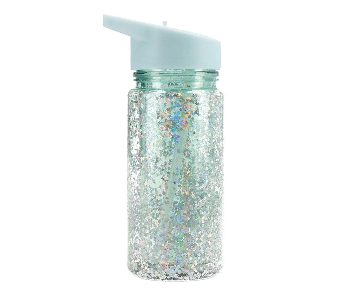 Glitter Stars Aqua Bottle