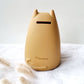 Silicone flexible piggy bank - Cat, Ocher yellow