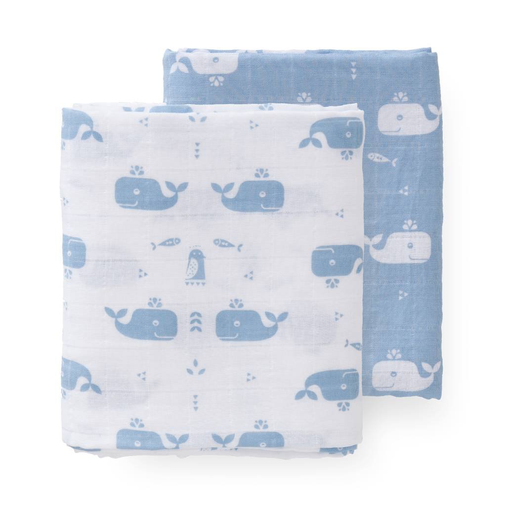 Swaddle set Blue Whale