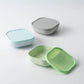 Snack bowl with silicone lid 3-pack (Aqua/Grey/Keylime)