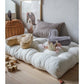 Cream hand-quilted play mattress