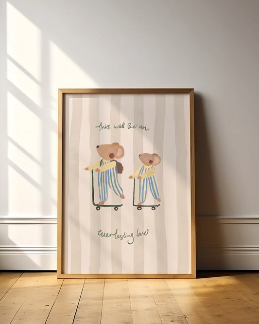 Everlasting Love - Mice Brothers Art Print