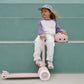 Eco Scooter with Pin & Ride basket - Faded Pink