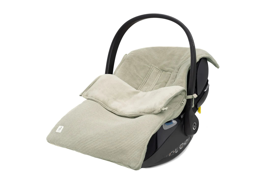 Footmuff for Car Seat Stroller Basic Knit - Olive Green