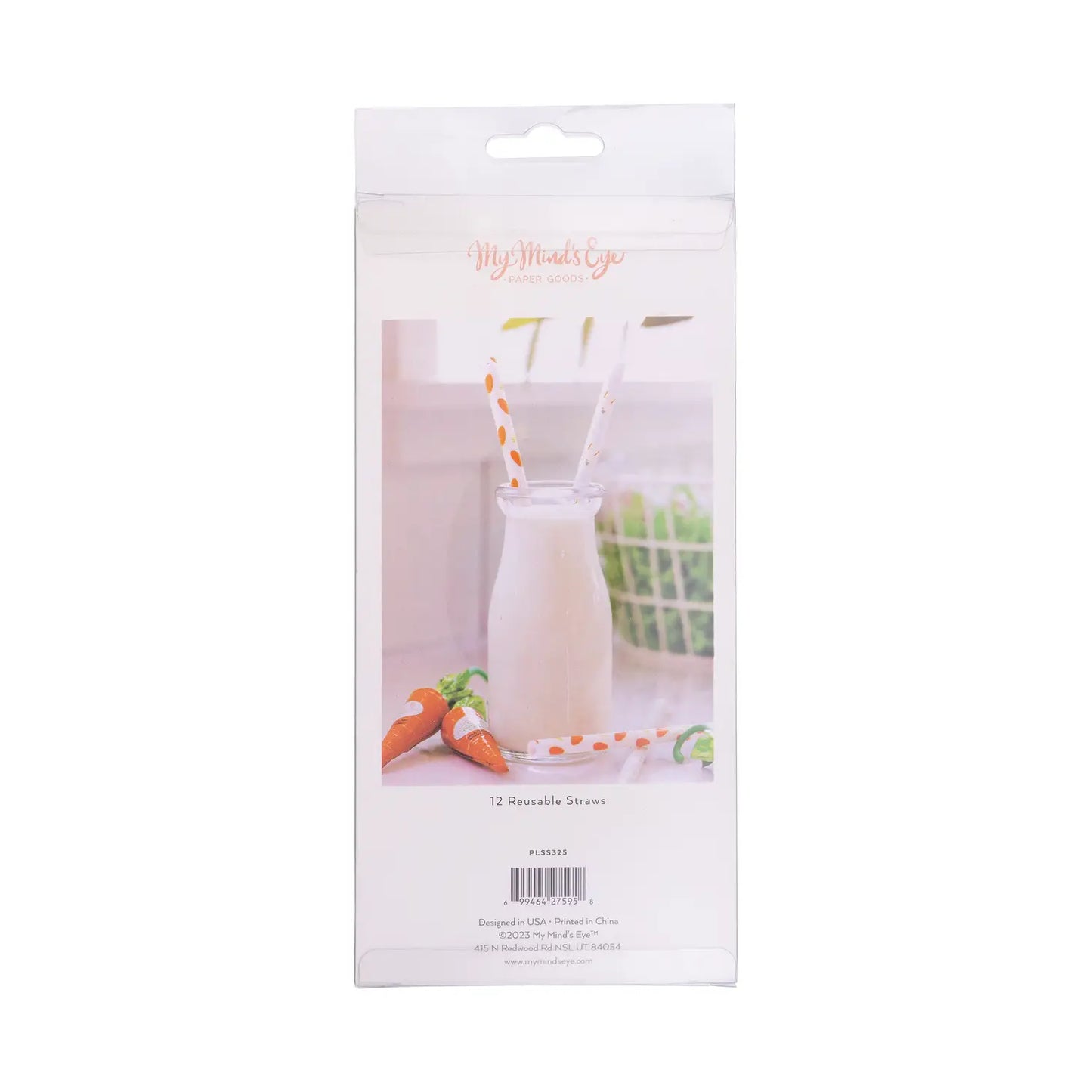 Bunny/Carrot Reusable Straws