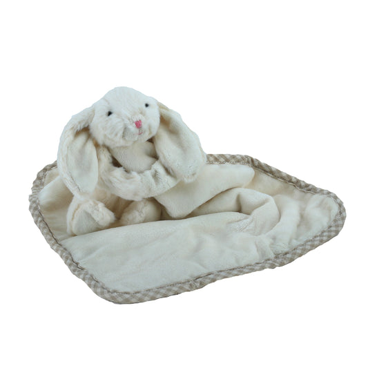 Copy of Bunny Baby Plush Soft Toy Soother Comforter Cream 29 X 29cm