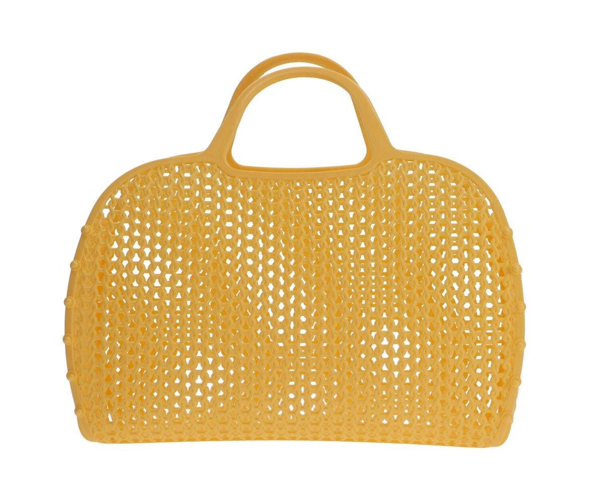 Vintage Plastic Retro Bag - Sunny Yellow