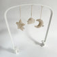 Play Arch Set For Cradle, To the Moon | White & Cream