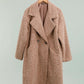 Knitwear Collection WS25 - Long Coat - soft-touch textured boucle