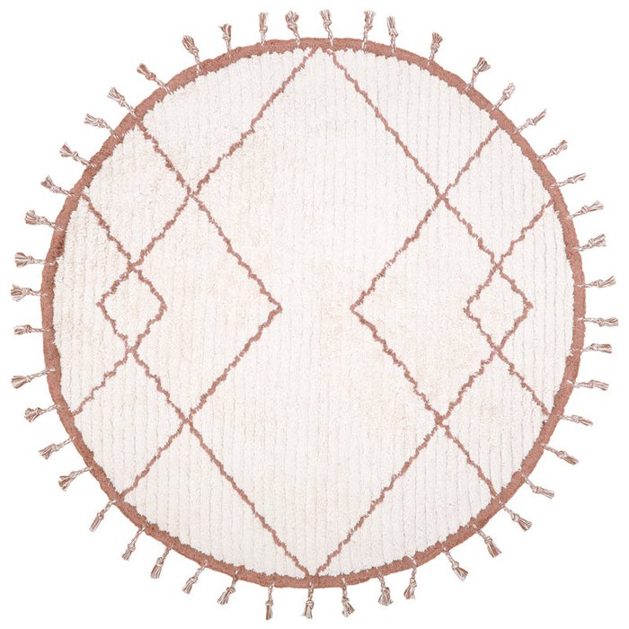 CÔME NATURAL, round children's rug