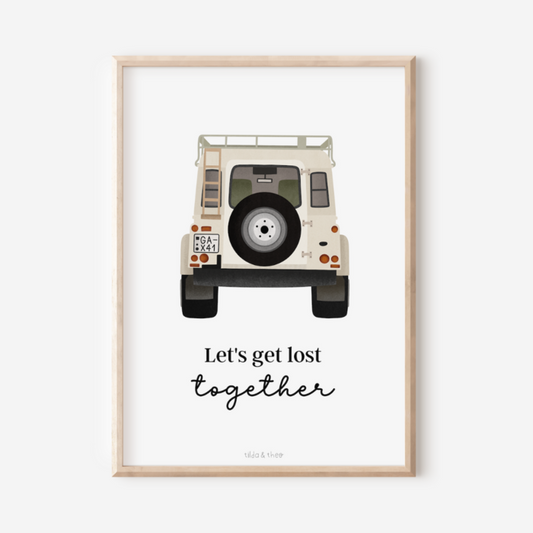 Poster Camper "Let's get lost together" - Travel & Adventure