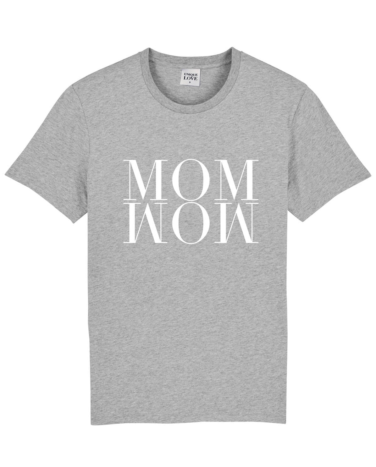 Mom Wow T-Shirt - Melange Grey