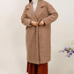 Knitwear Collection WS25 - Long Coat - soft-touch textured boucle