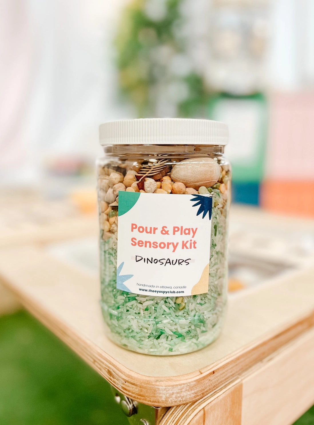 Sensory Kit – Dinosaurs – Pour + Play Jar